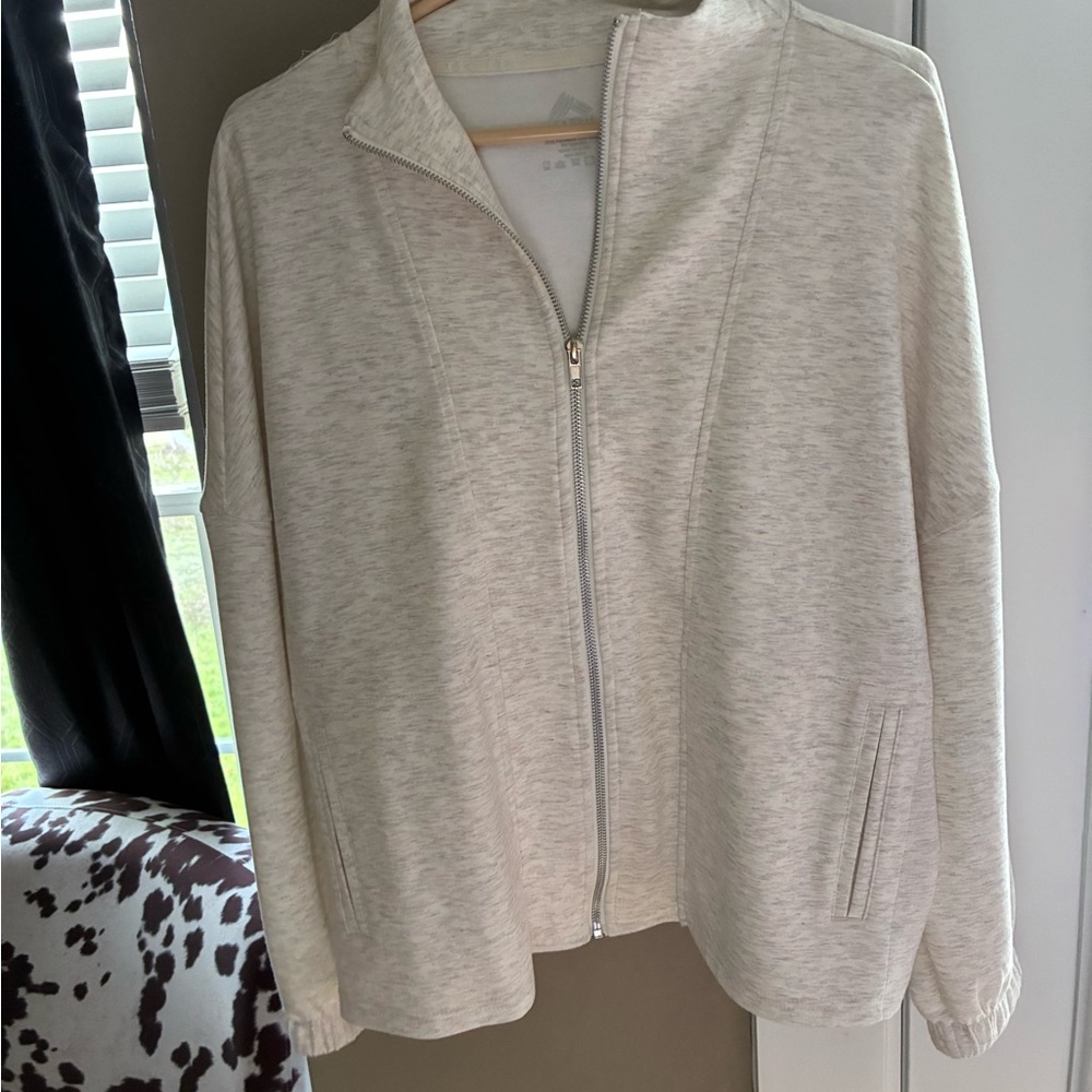 Size large zip up  light gray